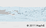 Gray Panoramic Map of Milne Bay, single color outside