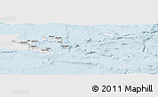 Silver Style Panoramic Map of Milne Bay, single color outside