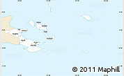 Classic Style Simple Map of Milne Bay, single color outside