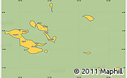 Savanna Style Simple Map of Milne Bay, cropped outside