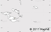 Silver Style Simple Map of Milne Bay, cropped outside