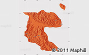 Political Map of Morobe, cropped outside