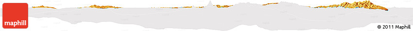 Political Horizon Map of New Ireland, cropped outside