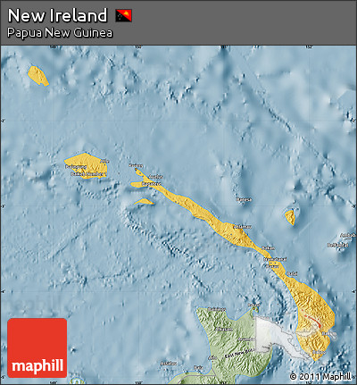 Savanna Style Map of New Ireland