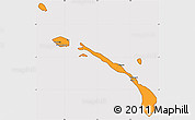 Political Simple Map of New Ireland, cropped outside