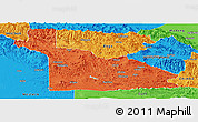 Political Panoramic Map of Southern Highlands