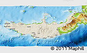 Shaded Relief 3D Map of West New Britain, physical outside