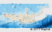 Shaded Relief 3D Map of West New Britain, single color outside