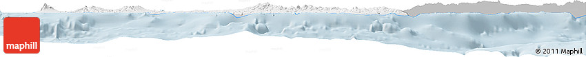 Gray Horizon Map of West New Britain, single color outside