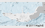 Gray Map of West New Britain, single color outside