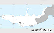 Gray Simple Map of West New Britain, single color outside