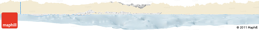 Classic Style Horizon Map of West Sepik, single color outside