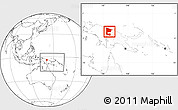 Blank Location Map of West Sepik, within the entire country