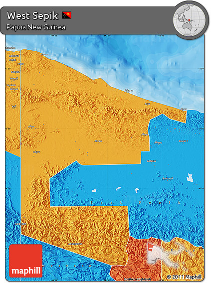 Political Map of West Sepik