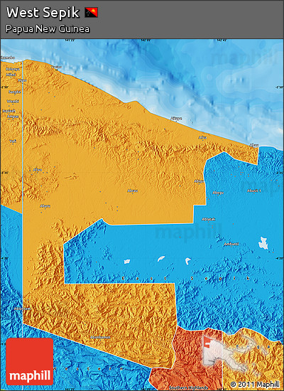 Political Map of West Sepik