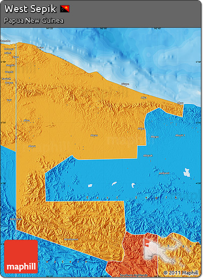Political Map of West Sepik