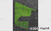 Satellite Map of West Sepik, darken, desaturated