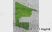 Satellite Map of West Sepik, lighten, desaturated