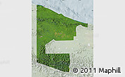 Satellite Map of West Sepik, lighten