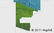 Satellite Map of West Sepik, single color outside
