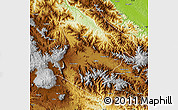 Physical Map of Western Highlands