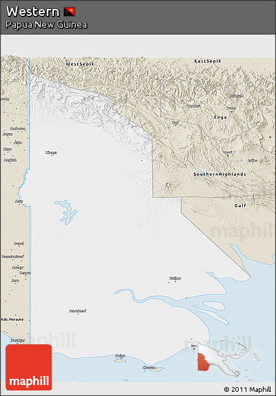 Classic Style 3D Map of Western