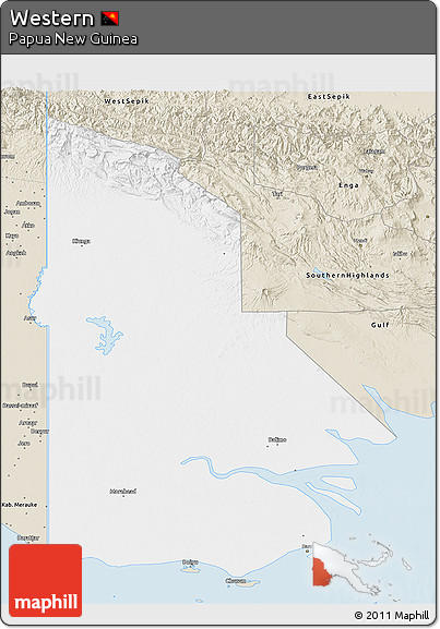 Classic Style 3D Map of Western