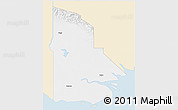 Classic Style 3D Map of Western, single color outside
