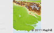 Physical 3D Map of Western