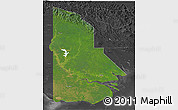 Satellite 3D Map of Western, darken, desaturated