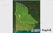 Satellite 3D Map of Western, darken
