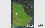 Satellite 3D Map of Western, darken, semi-desaturated
