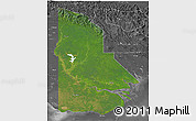 Satellite 3D Map of Western, desaturated