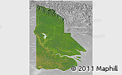Satellite 3D Map of Western, lighten, desaturated