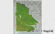 Satellite 3D Map of Western, lighten, semi-desaturated