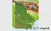 Satellite 3D Map of Western, physical outside