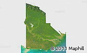 Satellite 3D Map of Western, single color outside