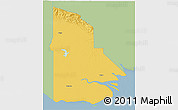 Savanna Style 3D Map of Western, single color outside