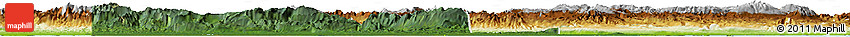 Satellite Horizon Map of Western, physical outside