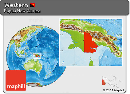 Physical Location Map of Western