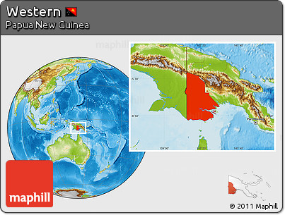 Physical Location Map of Western