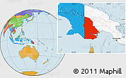 Political Location Map of Western, highlighted country