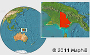 Satellite Location Map of Western