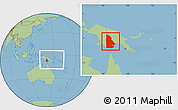 Savanna Style Location Map of Western, within the entire country