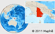 Shaded Relief Location Map of Western