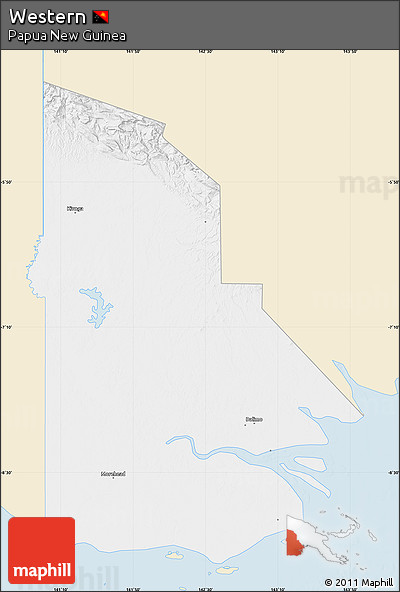 Classic Style Map of Western, single color outside