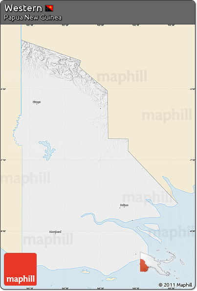 Classic Style Map of Western, single color outside