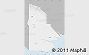 Gray Map of Western, single color outside