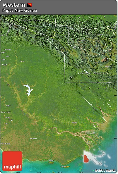 Satellite Map of Western