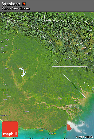 Satellite Map of Western